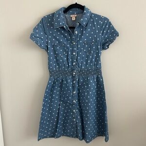 Mossimo Faux Jean Star Dress Sz M